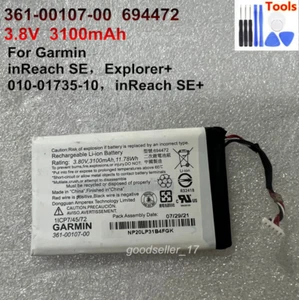 Original 361-00107-00 Battery 694472 For Garmin Explorer+,inReach SE+,inReach SE - Photo 1 sur 3