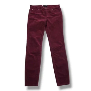 Kut from the Kloth Diana Fab Ab Skinny Corduroy Pants Womens 4 Red - Picture 1 of 7