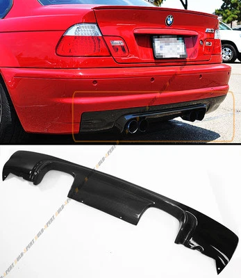 DIFUSOR PARACHOQUES TRASERO FIBRA CARBONO 2 TONOS ESTILO CSL PARA BMW E46 M3 CUPÉ 2002-06 Foto 1 de 3