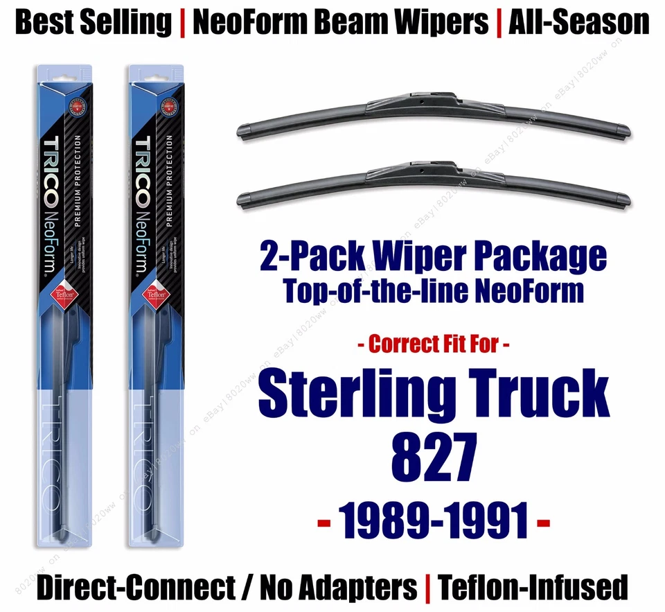 Limpiaparabrisas NeoForm Super Premium 2pk apto para 1989-1991 Sterling 827 16190x2 Foto 1 de 1