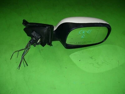 08 SAAB 9-3 2.0 TURBO Pasajero Derecho ESPEJO ELÉCTRICO PUERTA LATERAL OEM Probado Blanco Foto 1 de 4
