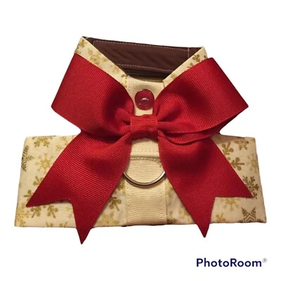 Snow Flake Gold Handmade Dog Harness  (1065) XS - Image 1 of 2