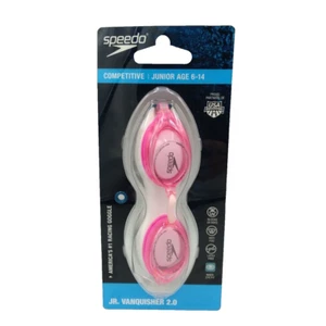 Speedo Competitive Vanquisher 2.0 Swimming Goggles Pink Racing Junior Girls 6-14 - Picture 1 of 12