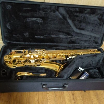 Yamaha YTS-380 Saxophone ténor Gold Lacquer Mouthpeace Instrument de musique - Photo 1/4
