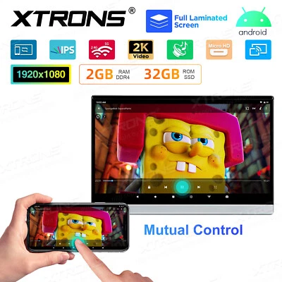 1x 13.3" HD Touch Android Car Headrest Monitor Backseat TV WiFi 2K Video 32GB - Image 1 of 4