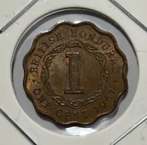 1961 British Honduras 1 Cent - Elizabeth II Coin - Picture 1 of 3