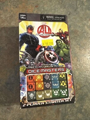 Juego de inicio para 2 jugadores Dice Masters Avengers Age Of Ultron 44 dados 38 cartas Marvel Foto 1 de 4