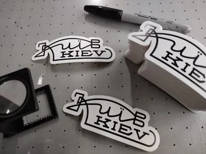 Kiev Camera - Decal Stickers, (2 PACK) Vinyl 4" Wide (Rangefinder, Contax) - Bild 1 von 7