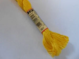DMC Perle 5 Cotton 5g Skein Yellow "307" - Picture 1 of 1