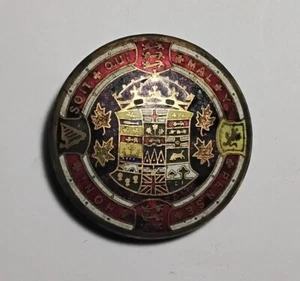 1906 British Order of the Garder Abzeichen "Shamed be anywer who think evil of it" - Bild 1 von 2