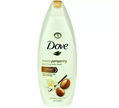 Dove Body Wash Shower Gel Shea Butter Vanilla Scent 22oz Moisturizing Nourishing - Image 1 of 4