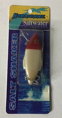 Señuelo de pesca Hurricane serie Saltwater rojo y blanco. Nuevo. Foto 1 de 2