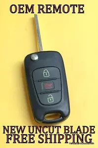 OEM 10 11 12 13 KIA SOUL FLIP KEYLESS REMOTE FOB NY0SEKSAM11ATX AM/FL 315-AME - Picture 1 of 2