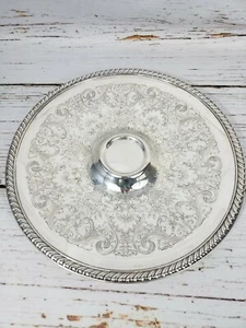 Wm Rogers #866 Chip & Dip Silverplate Platter - Picture 1 of 5