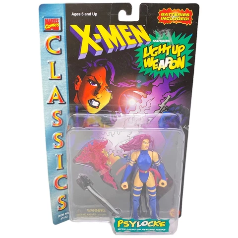 New 1996 ToyBiz X-Men Classics Psylocke Action Figure Sealed Cover