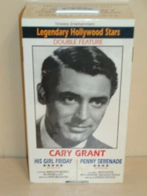 Cary Grant Double Feature: His Girl Friday/ Penny Serenade (VHS 1994 EDGE) - New - Image 1 of 3