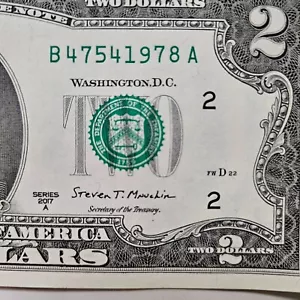 $2 Birthday Note Two Dollar Bill B 4754 1978 A Circulated (Trailing Year 1978 ) - Picture 1 of 2