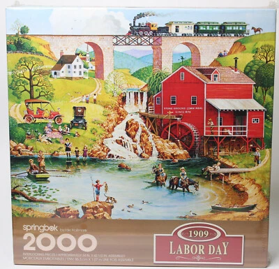 Springbok by Hallmark 1909 Labor Day Puzzle Interlocking 2000 Pieces Sealed New - Image 1 of 4