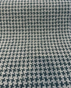 Sunbrella Hound Glen Green Houndstooth Inspired Upholstery Fabric By The Yard - Picture 1 of 5