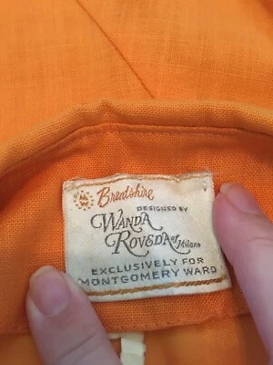 Wanda Roveda Brentshire Designer’s Collection For Montgomery Ward ¡Vestido años 60!! Foto 1 de 4