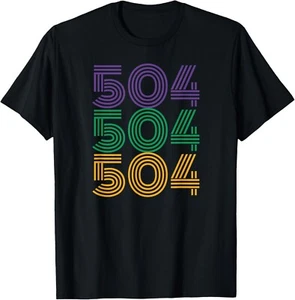 504 Mardi Gras 2020 Funny Carnival Costume Outfit Mardi Gras T-Shirt - Picture 1 of 3