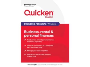 Quicken Classic Business & Personal - Suscripción de 1 año (Windows) [Tarjeta clave] - Imagen 1 de 1