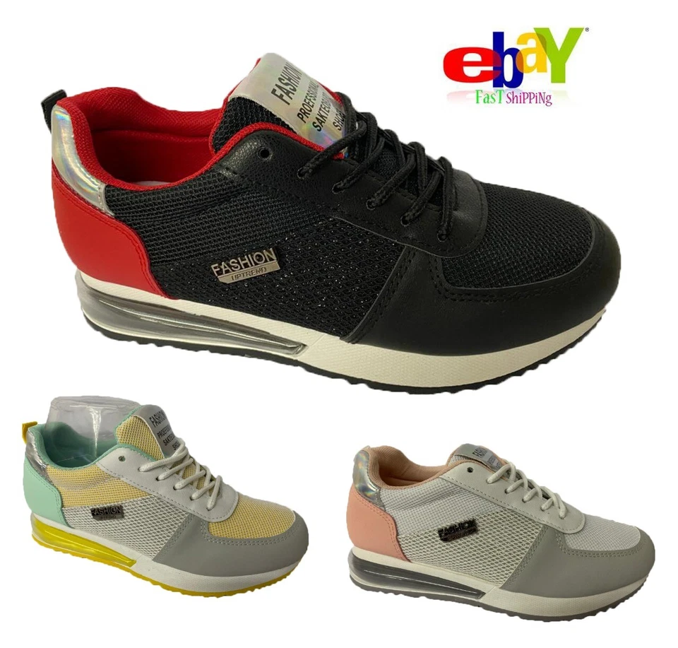 Ladies Running Air Trainers Fitness Gym Sports Women's Shock Absorbing Shoe Size - Image 1 of 1