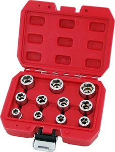 11pc Stud Socket Damaged Nut & Bolt Remover Extractor Set 3/8" - Picture 1 of 4