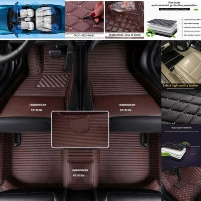 For Ferrari GTC4 Lusso/488 Spider All Models Car Floor Mats PU Waterproof Pocket - Imagem 1 de 4