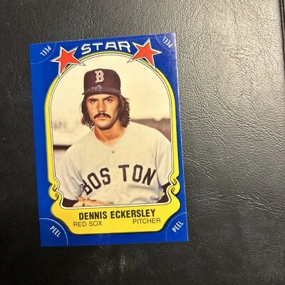 B40 1981 Fleer￼￼ Dennis Eckersley, Boston Red Sox sticker cards￼ #34 - Image 1 of 2