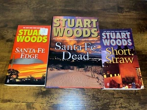 Stuart Woods ED EAGLE Series mixed lot of 3 books Short Straw Santa Fe Edge Dead - Picture 1 of 1