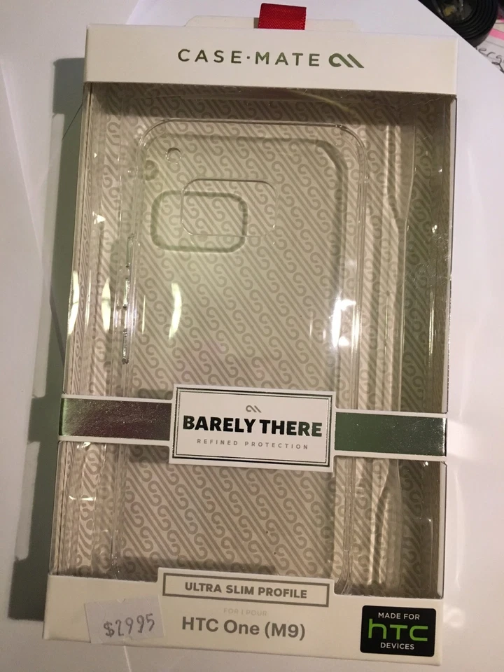 CASE-MATE Barely There in Clear Protector Case for HTC ONE M9 CM032371 Brand New - Image 1 of 2