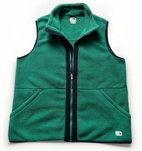 The North Face Men's Carbondale Vest Fleece Full Zip Jacket Coat Green - Picture 1 of 10