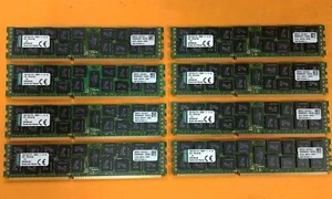 Lot of 8 Kingston 16GB 2Rx4 PC3-12800R KTD-PE316/16GB ECC-Reg Server RAM (*) - Picture 1 of 2