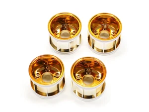Tamiya 47417 WR-02CB T Parts (Wheel Rims) (Orange Plated) Comical Grasshopper - Picture 1 of 3