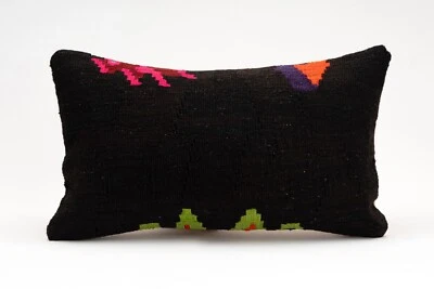 Kilim Pillow Cover, 12x20 in, Decorative Pillow, Turkish Pillow, Sofa Cushion Foto 1 de 4