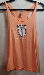 Next Level Apparel Adult Size Peach LARGE Coastal Cantina Sleeveless Shirt Women - Picture 1 of 10