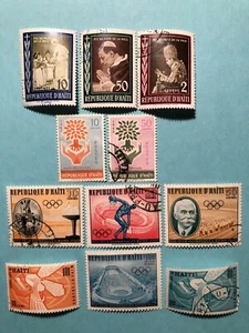 9 JUEGOS DIFERENTES DE SELLOS HAITI - Imagen 1 de 2