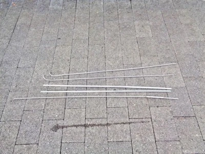 Simca 1301 1501 Chrom Zierleisten Moulding Zierleiste Kotflügel Seitenwand SET - Bild 1 von 4