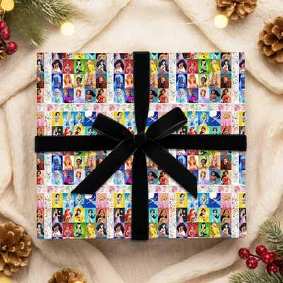 Coquette Bows 公主包装纸,迪士尼乐园圣诞电影人物 2025 — 第 1/4 张图片