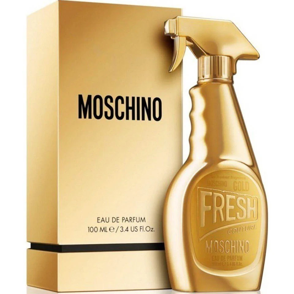 Perfume feminino Fresh Gold by Moschino Eau de Parfum 3,3/3,4 oz novo na caixa - Imagem 1 de 1