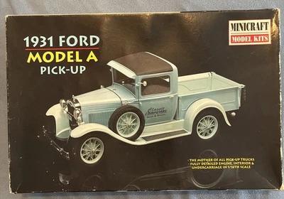 Vintage Minicraft 1931 Ford Model A Pick Up. 1/16. #11204. - Image 1 of 3