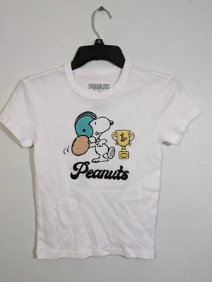 Peanuts Kid's Snoopy 1st Football T Shirt White Size XS NWOT - Image 1 of 4