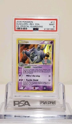 Pokemon Dusclops EX Crystal Guardians Reverse Holo Rare #17 PSA 9 Mint - Image 1 of 2