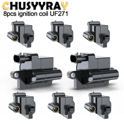 8 квадратных катушек зажигания для Cadillac Escalade ESV EXT Hummer H2 2002 2003-2006 - Изображение 1 из 4