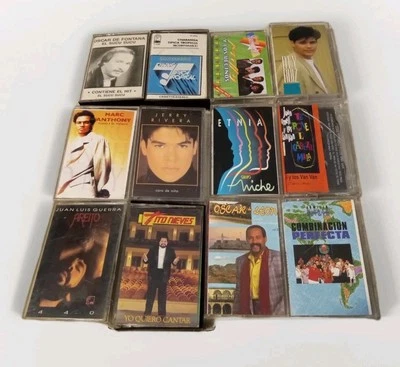 ЛОТ КАССЕТ - Джерри Ривера, Марк Энтони, 12x кассет лот латинская сальса бачата  - Изображение 1 из 4