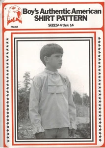 Boy's Authentic American Shirt Pattern - Picture 1 of 2