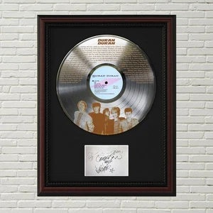 Duran Duran - Hungry Like the Wolf Silver LP Framed Signature Card Display - Picture 1 of 4