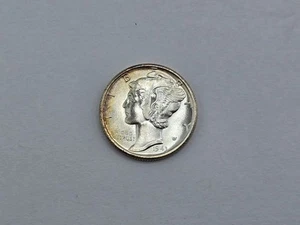 Moneda de diez centavos de plata Mercury 1943-S brillante sin circular + 20725 - Imagen 1 de 2
