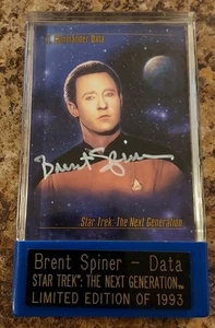 1993 Star Trek Next Generation SkyBox Master Series Signed #d Card Brent Spiner  - Picture 1 of 5